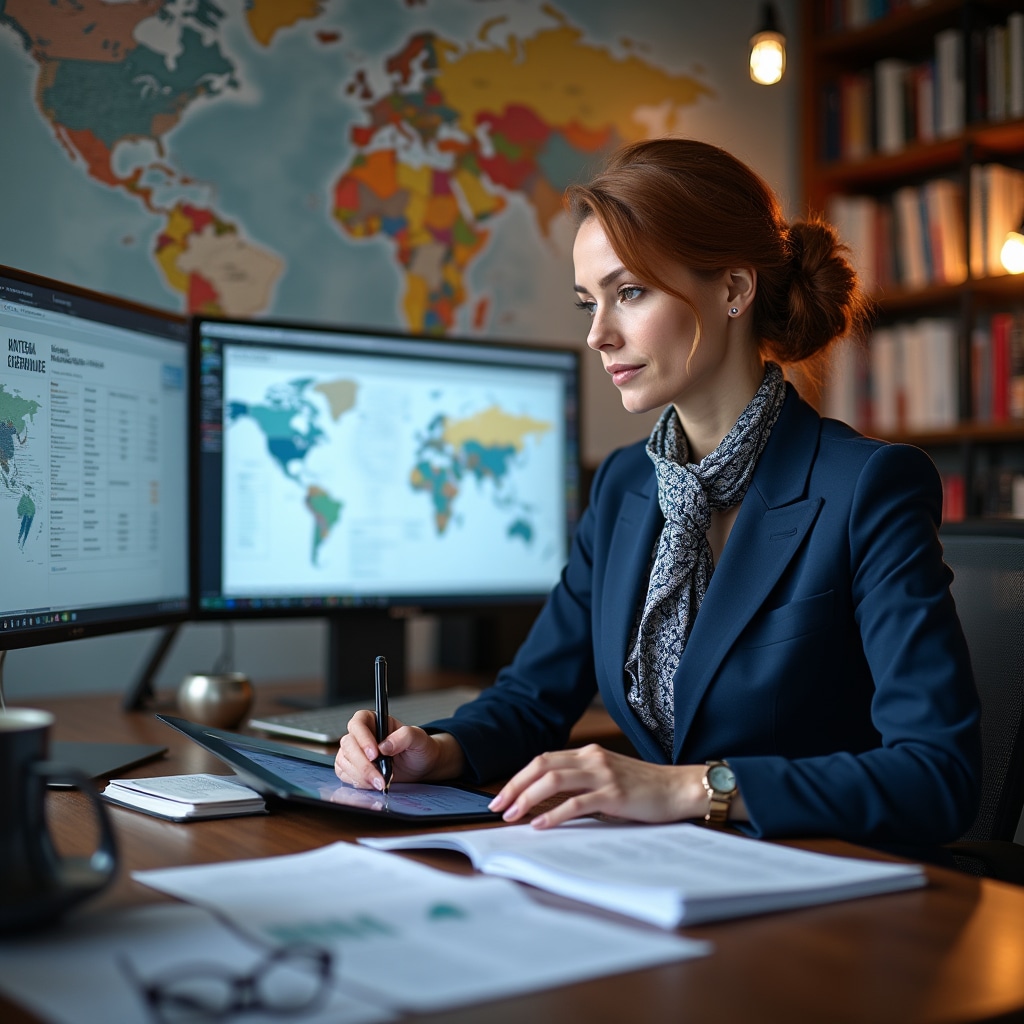 Policy researcher analyzing international standards